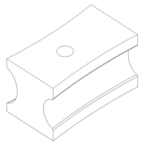 Accesorio para dobladora de tubos Boquilla de guiado 1“ W (Ø25,4) x 1 1/4“ W (Ø31,8) para BM 42 A / BM 60 A