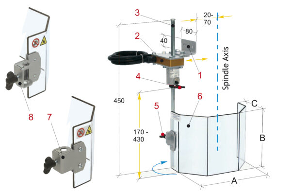 Dispositivo de protección para Máquina de taladrar PTR 02/180