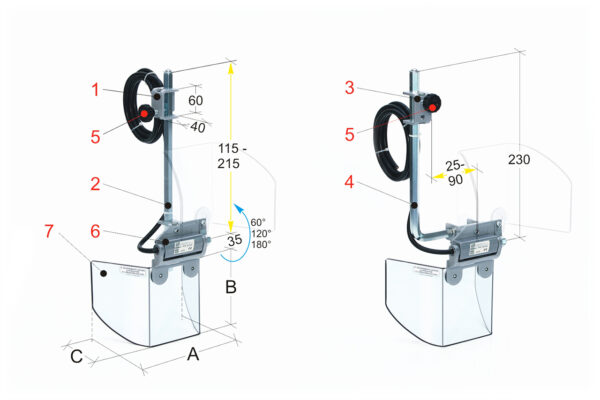 Dispositivo de protección para Máquina de taladrar PTR 10/180