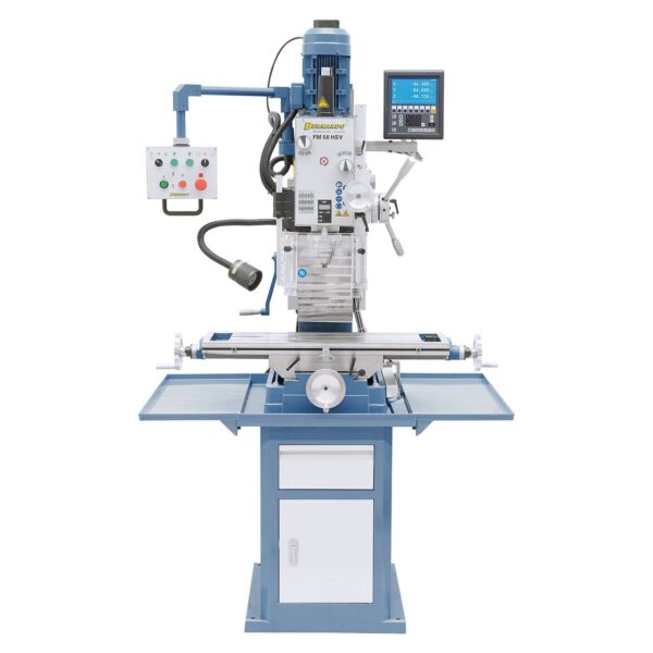 Taladro Fresadora FM 50 HSV Y Visualizador De Cotas En 3 Ejes Bernardo